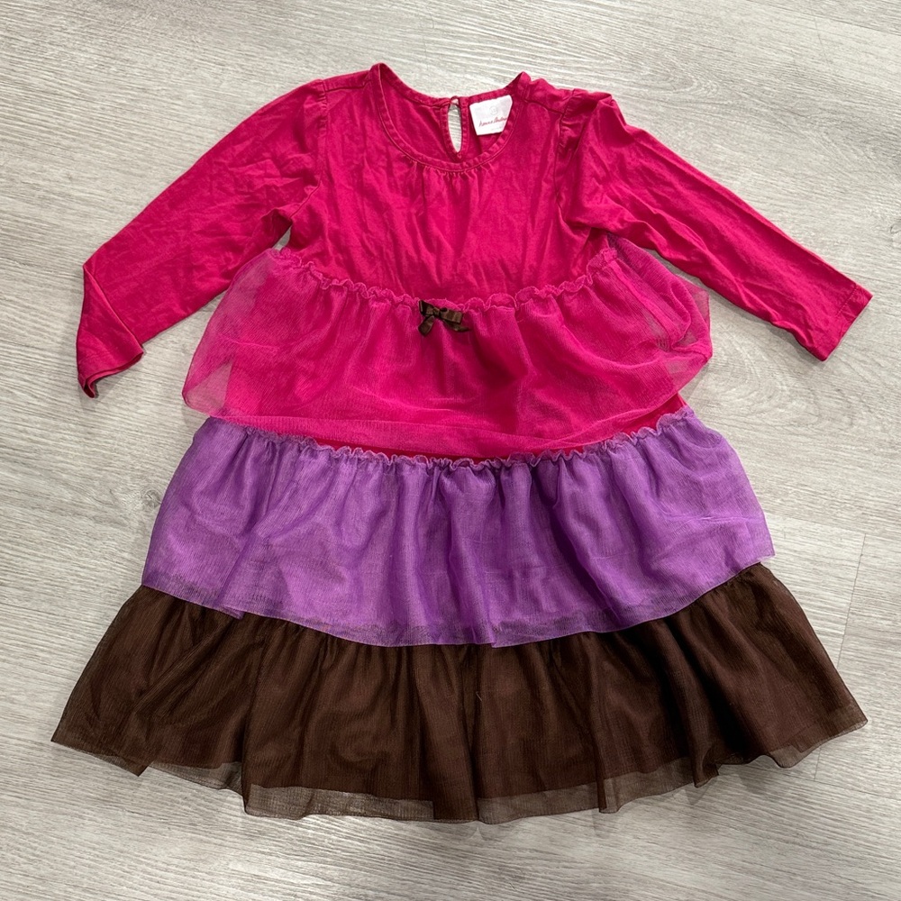 Hanna Andersson tiered tulle Dress size 110 (5)